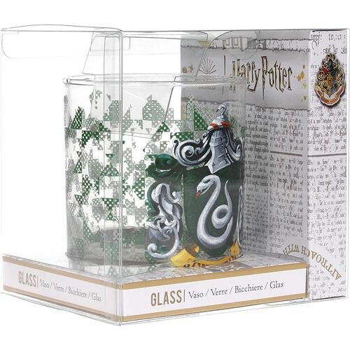Vaso Cristal Logo Slytherin Harry Potter