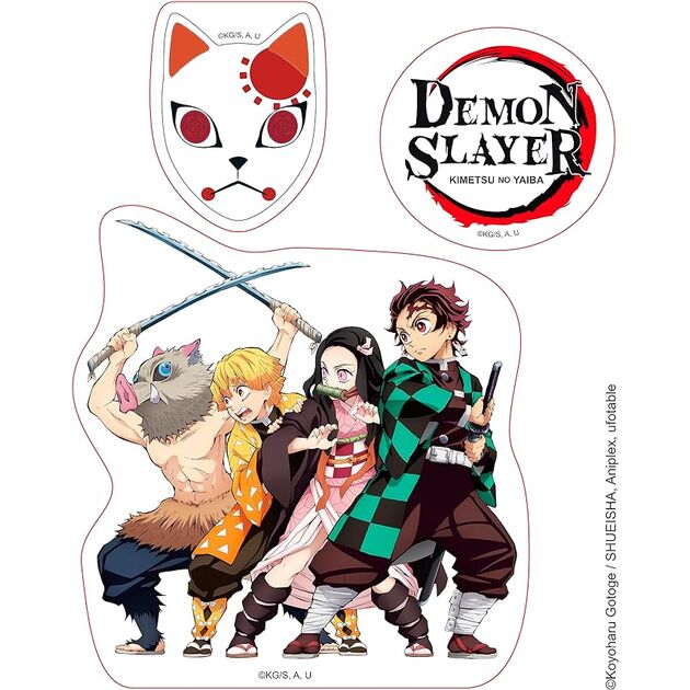 Vaso Demon Slayer 470Ml con Acryl y Pegatinas Poudlard