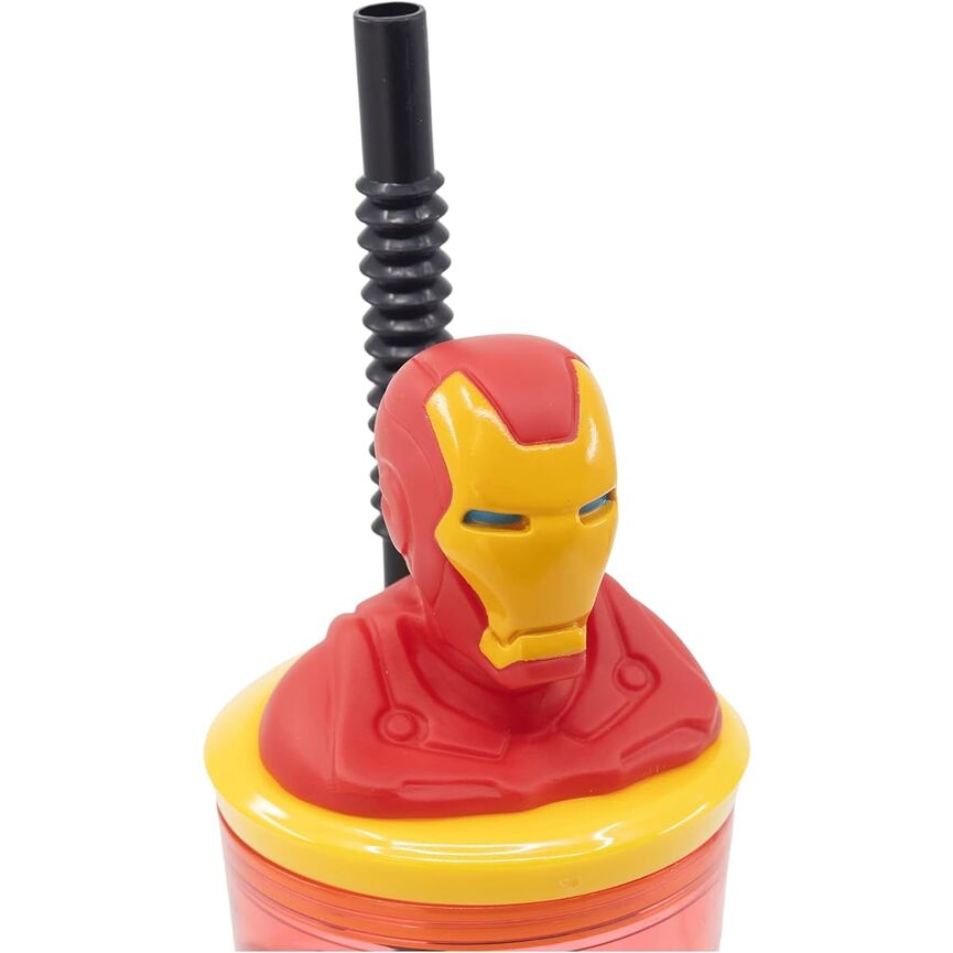 Vaso Figurita 3D 360 Ml Avengers Invincible Force Iron Man