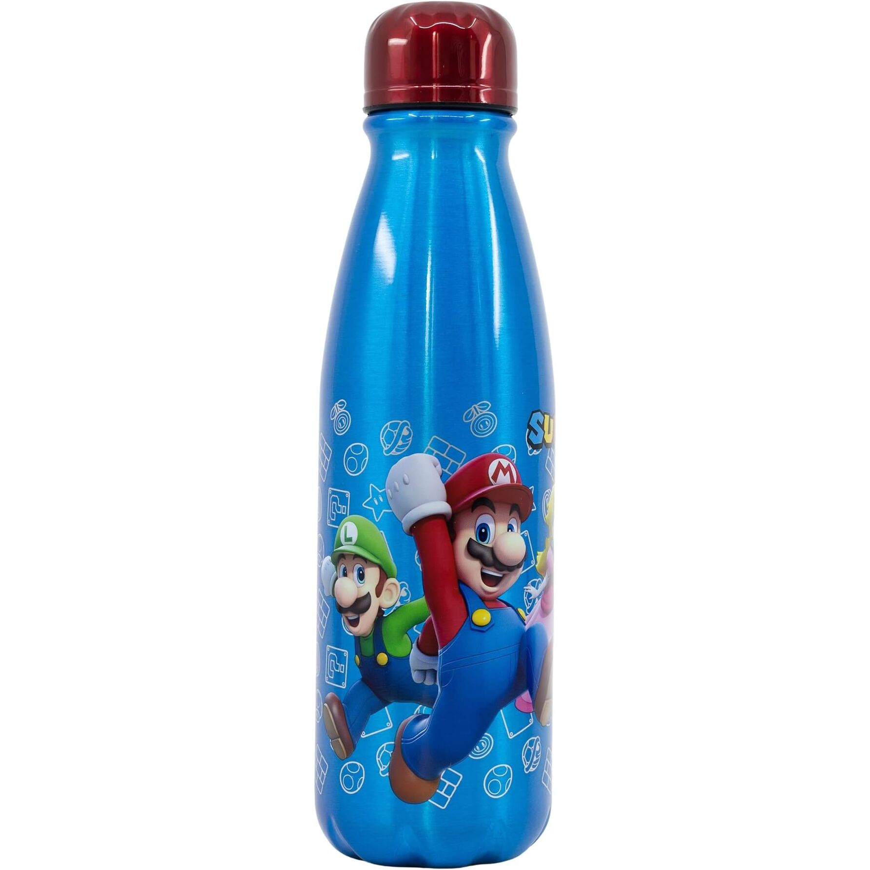 Botella Super Mario Aluminio Infantil 600Ml