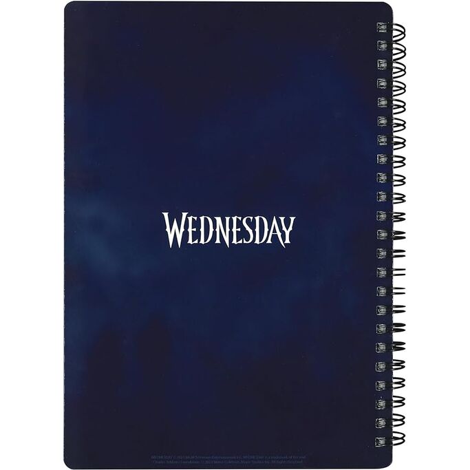 Libreta Series Efecto 3D Lluvia Wednesday