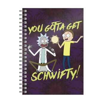 Libreta Espiral Rick & Morty Rick Pattern