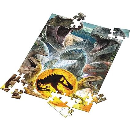 Puzzle 100 Efecto 3D Poster Compo Carnívoros Jurassic World