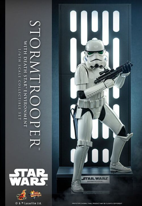 Figura Star Wars Stormtrooper with Death Star Environment Hot Toys 30 cm