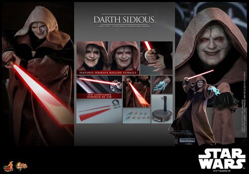 Figura Star Wars Darth Sidious Hot Toys 29cm