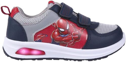Deportiva Suela Pvc Con Luces Spiderman 32