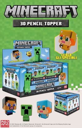 Topper Minecraft para Lápiz Sorpresa