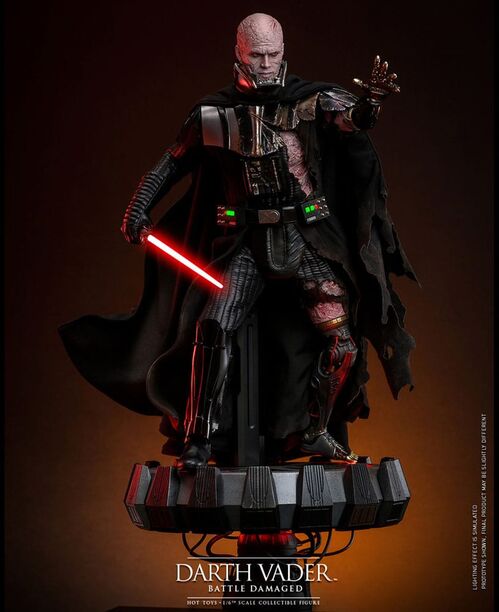 Figura Star Wars Darth Vader Battle Damaged Hot Toys 35cm