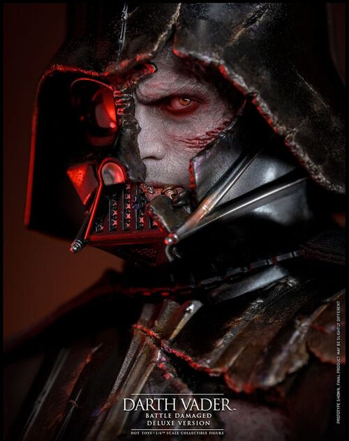 Figura Star Wars Darth Vader Battle Damaged Deluxe Hot Toys 35cm
