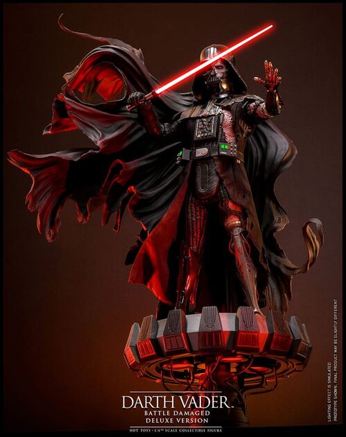 Figura Star Wars Darth Vader Battle Damaged Deluxe Hot Toys 35cm