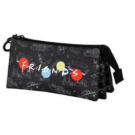 Estuche Friends 3 compartimentos