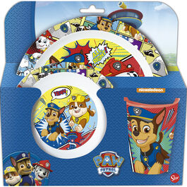 Stor Set Micro 3 Pcs Paw Patrol Comic Platos Stor Set Micro 3 Pcs Paw Patrol Comic Platos