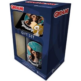 Taza Gremlins con Llavero y Posavasos