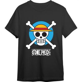 Camiseta One Piece Circle Skull Negro