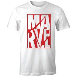 Camiseta Marvel Logo Blanco XXL
