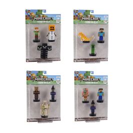 Figuras Minecraft Blister 3 ud
