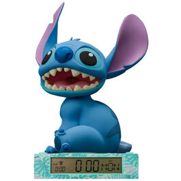 Lampara 3d Con Despertador Y Fecha Stitch