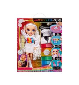 Muñeca Rainbow High WaterColor & Create NEW Theme Dolls purple eyes