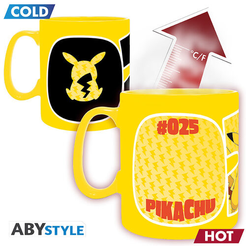 Taza Pokémon Cambio Calor 460ml Pikachu