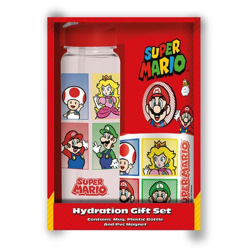 Taza Botella e Imán Super Mario
