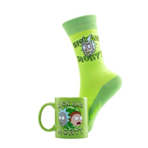 Taza y Calcetines Rick y Morty