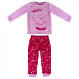 Pijama Largo Coral Fleece Peppa Pig