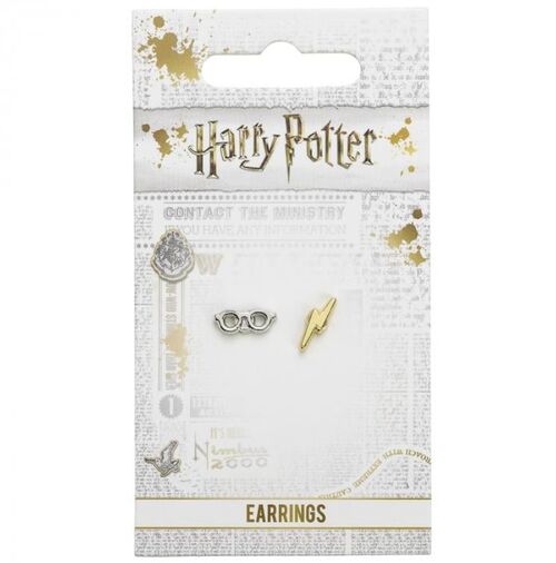 Pendientes Harry Potter Rayo y Gafas
