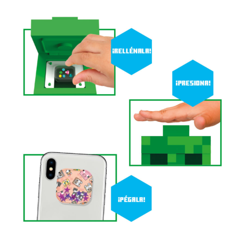 Juego de Mesa Minecraft Crea tus Pegatinas 3D