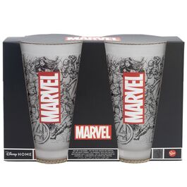 Set 2 Vasos Casual de Cristal 480 Ml Marvel Pattern Set 2 Vasos Casual de Cristal 480 Ml Marvel Pattern