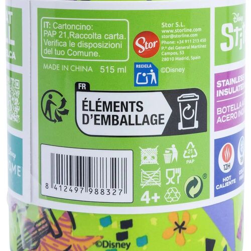 Botella Termo Stitch 515Ml