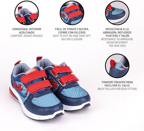 Zapatillas con Luces Spiderman 28
