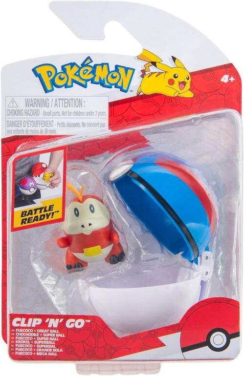 Pokémon Pokéball Clip N Go Fuecoco