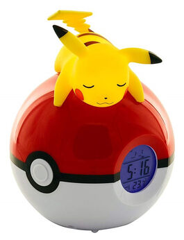 Lampara Despertador Led Pikachu Pokeball Pokemon
