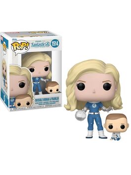 Funko POP! Marvel Los 4 Fantásticos S1 buddy Invisable Woman Franklin Funko POP! Marvel Los 4 Fantásticos S1 buddy Invisable Woman Franklin