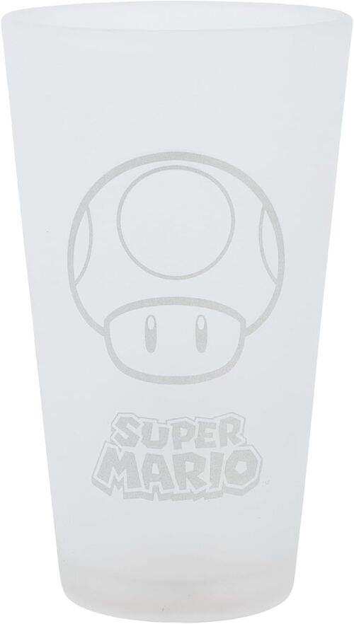 Set 2 Vasos Casual de Cristal 480 Ml Super Mario