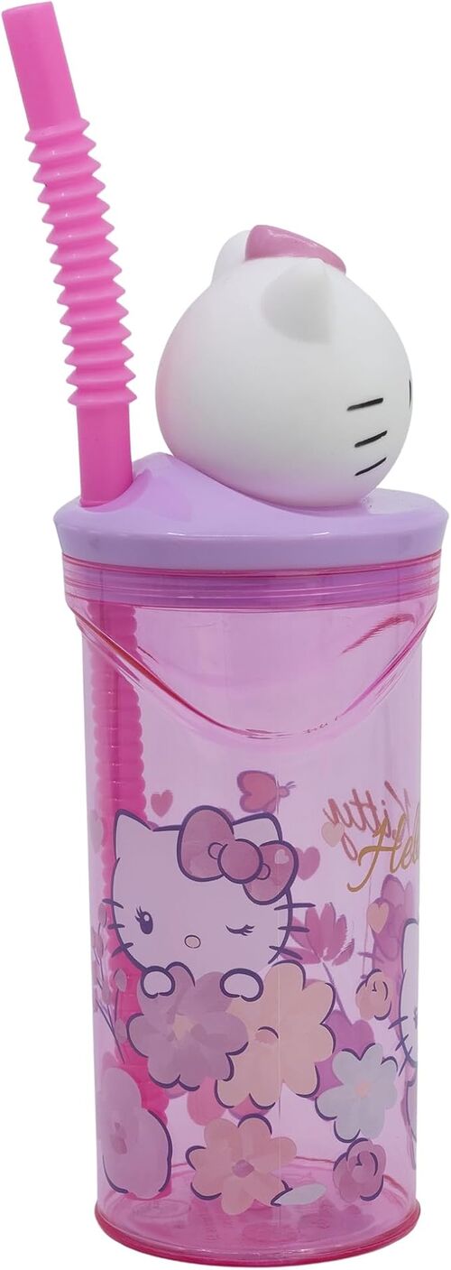 Vaso Figurita 3D 360 Ml Hello Kitty