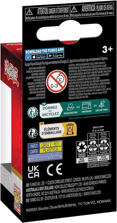 Llavero POP! Yu-Gi-Oh! Keychain Blue Eyes Toon Dragon Attack