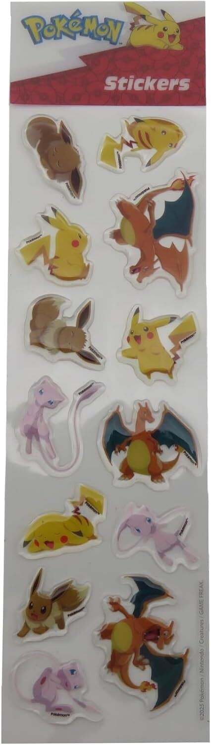 Pokémon Set de Papelería con Pegatinas