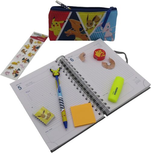 Pokémon Set de Papelería con Pegatinas