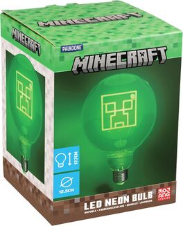 Lámpara LED Minecraft Neon Creeper E27