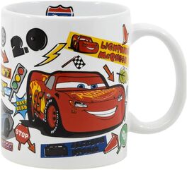 TAZA CERAMICA 325 ML CARS STICKERS TAZA CERAMICA 325 ML CARS STICKERS