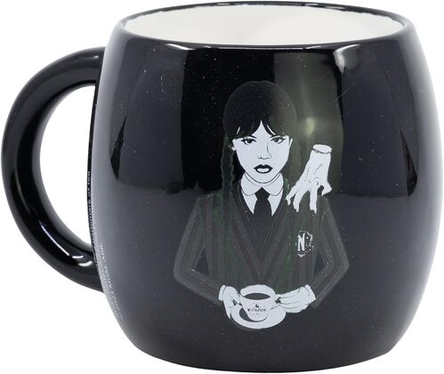 TAZA CERAMICA GLOBE 380 ML EN CAJA WEDNESDAY