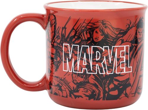 TAZA CERAMICA DESAYUNO 400 ML EN CAJA MARVEL