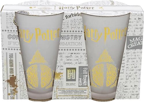 Set 2 Vasos de Cristal 480 Ml Harry Potter