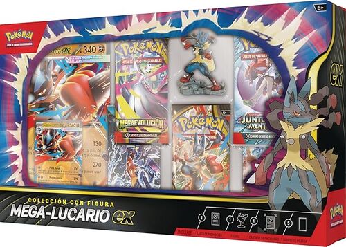 Pokémon Mega-Lucario Ex, Caja Colección con Figura