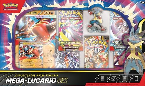 Pokémon Mega-Lucario Ex, Caja Colección con Figura