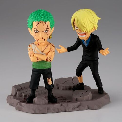 Figura One Piece World Collectable Zoro y Sanji 8cm