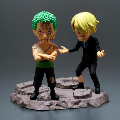 Figura One Piece World Collectable Zoro y Sanji 8cm
