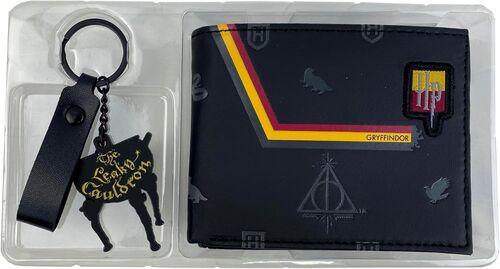 Papelería Harry Potter Set de Cartera y Llavero Premium
