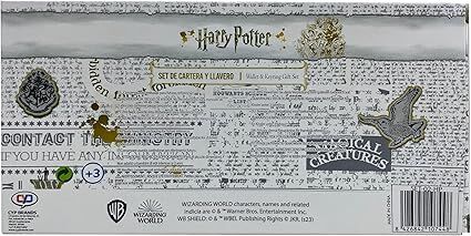 Papelería Harry Potter Set de Cartera y Llavero Premium